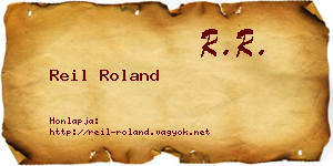 Reil Roland névjegykártya